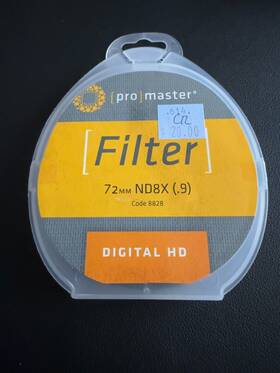 8828 Promaster 72mm Digital Hd - Nd 8x .9 Variable Filter New Still Sealed #8828