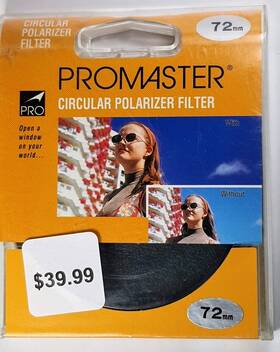 P72cpl Promaster 72mm Circular Cir Polarizing Polarizer Lens Filter C-pl Cpl E72 E-72