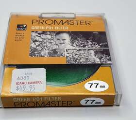 Po177 Promaster Pro 77mm Green P01 #p01 P0-1 P1 Glass Lens Filter Made In Japan 77 Mm