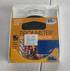 Pro58 Promaster 58mm Circular Polarizer Glass Lens Filter Eliminate Reflection
