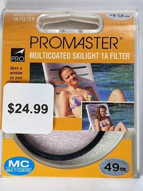 Sky1a-49pmc Promaster Pro 49mm Mc Multi Coated Skylight 1a Glass Lens Filter Japan 49 Mm E49 E-49 Sk1a