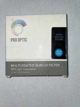 Prooptic 636980411927 40.5mm Multi Coated Uv Ultra Violet Slim Filter #pro-fl-40.5-uv