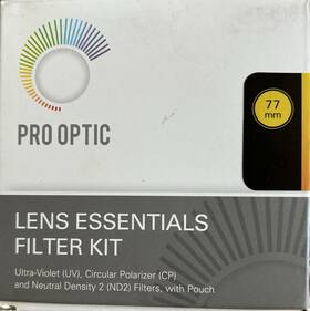 Prooptic 846431057431 77mm Digital Essentials Filter Kit Cpl And Slim Uv Filters New In Box