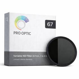 Prooptic Pro67vnd Variable Nd Filter 67mm 1 To 8-stop