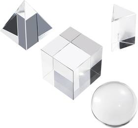 Lj004 Qfkris 4 Pack K9 Optical Crystal Photography Prism Set Include 50mm Ball Lj004 Qfkris 4 Pack K9 Optical Crystal Photography Prism Set Include 50mm Ball