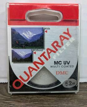24-166-5827 Quantaray Uv 52mm Camera Lens Filter Dmc Multi-coated In Box