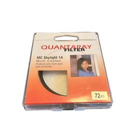 241665124 Quantaray 72 Mm Cir Screw-in Filter W Case Made In Japan Mc Skylight 1a