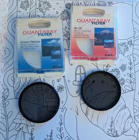 241665843 Quantaray Uv 58 Mm Filters Cpl Digital Circular Pld And C-p.l Lot Of 2