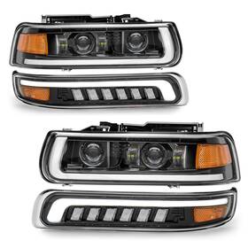 Ra-cs996h Ramjet4x4 Led Headlights Assembly Headlamps Replacement Compatible With 1999-