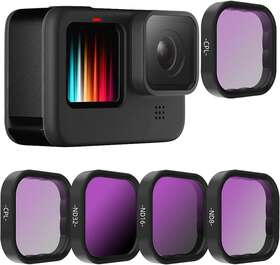Nd32 Reygeak 788609845856 4-pack Lens Filter Cpl Nd8 Nd16 Compatible For Gopro Hero 11/11 Min