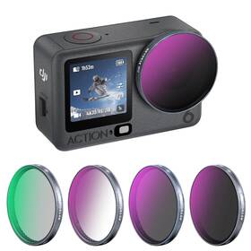 Rg-ac6-4plnd Reygeak Cpl Nd Filter Set For Dji Osmo Action 6 Nd8 Nd16 Nd32 Multi-coate