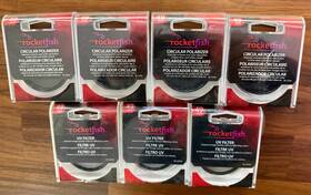Rf-uvf49 Rocketfish Lot Of 7 Uv Filter And Circular Polarizer 49mm Lens Filters