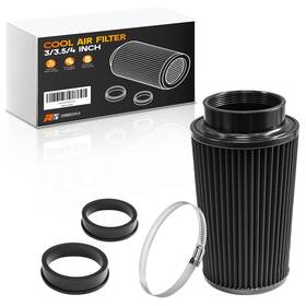 Gahs-01 Rogierra 3/3.5/4 Inch High Performance Cone Air Filter 76mm 89mm 101mm Universal Black