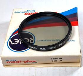 58nd0.3r Rolev 58mm Neutral Density Nd 0.3 Glass Lens Color Conversion Filter 58 Mm Usa Nd3 E58