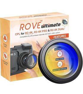 Cpl-r2-pro Rove Ultimate Cpl Filter For R2-4k Pro And Dual Dash Cams