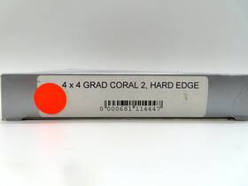 68-111444 Schneider 4 X Inch 2 Coral Hard-edge Graduated Glass Filter - Hard-step Graduation