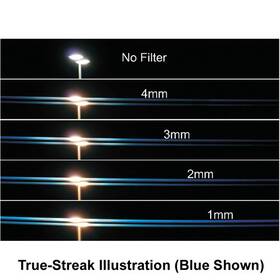 68-500256 Schneider 4x5.65 Inch Anamorphic Symmetric Elongated Streaks Filter 2mm Blue