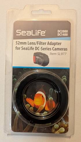 Sl977 Sealife Dc-series 52mm Lens/filter Adapter For Housing