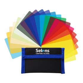 Al-01-gel Selens 20 Universal Lighting Gels For Led Video Light - Color Correction Filters
