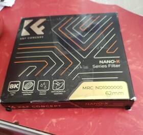 Kf01.2625v1 Shenzhen Zhuoer Photograph K&f Concept Mrc Nd1000000 62mm Solid Neutral Density Filter Solar Eclipse Nano-x