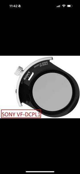 Vf-dcpl1 Sony Vfdc-pl1 Insertable Circular Polarizing Filter For Fe 400mm F2.8 Gm Oss