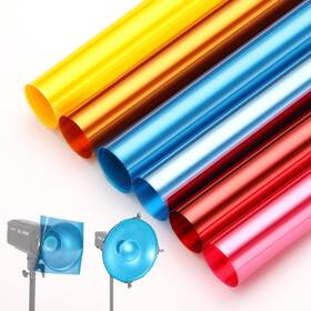 T4099 Soonpho 6pcs 19x39in/50x100cm Diffusion Lighting Gel Filter Sheet Transparen