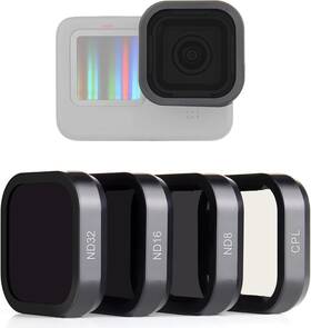 Gpo-9023 Soonsun 4-pack Lens Filter Cpl Nd8 Nd16 Nd32 For Gopro Hero 12 11 10 9 Bl