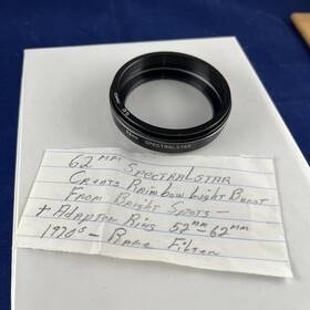 Spectralstar 62mm-1a 62mm Rainbow Light Burst Filter With 52mm-62mm Adapter Ring