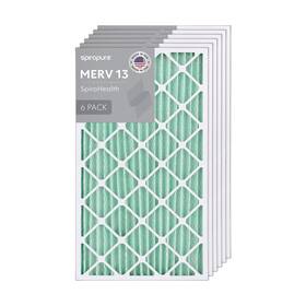 Sp-20x35x2a-p13m6 Spiropure 20x35x2 Merv 13 Pleated Filter Air Filters - Made In Usa 6 Pack Sp-20x35x2a-p13m6 Spiropure 20x35x2 Merv 13 Pleated Filter Air Filters - Made In Usa 6 Pack