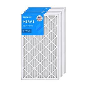 Sp-20x35x2a-p8m6 Spiropure 20x35x2 Merv 8 Pleated Filter Air Filters - Made In Usa 6 Pack Sp-20x35x2a-p8m6 Spiropure 20x35x2 Merv 8 Pleated Filter Air Filters - Made In Usa 6 Pack