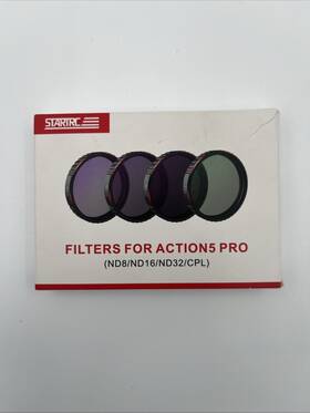 1145588 Startrc Nd Filters Set For Dji Action 5 Pro Cpl Nd8 Nd16 Nd32 New Open Box