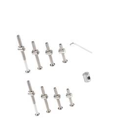 Strendier 716841559309 32 Set M6x12mm/16mm/25mm/35mm/45mm/55mm/65mm/75mm Silver Crib Screws Replacem Strendier 716841559309 32 Set M6x12mm/16mm/25mm/35mm/45mm/55mm/65mm/75mm Silver Crib Screws Replacem