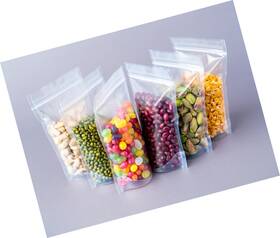 Strendier 859842293239 Premium 5 Pcs Stand-up Ziplock Clear Transparent Pouches 7.9x11.8 Inch