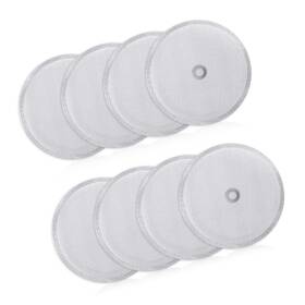 Kflw133 Strendier 8 Pcs French Press Replacement Filters Stainless Steel Reusable Mesh Filter F