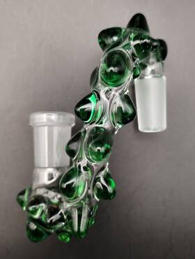 54897 Subconscious Design 14mm Emerald Green Glass Drop Down Attachment Adapter
