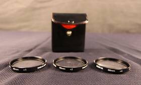 Cf-4900-cs Sunpak Picture Plus 46mm Close-up Filters 1 2 And 4 All Glass With Case