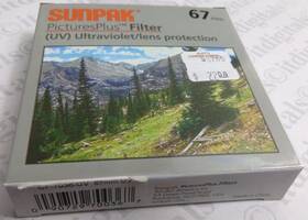 Cf-7036-uv Sunpak 67mm Uv Ultraviolet Lens Protection Filter Safety Protector 67 Mm New