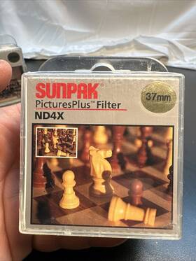 Cf-7090-tw Sunpak Nd4x 37mm Pictures Plus Filter Uv Haze New In Box