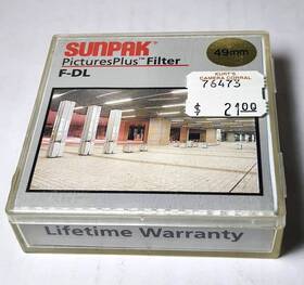 Cf-7136-fdl Sunpak Genuine 49mm Fl-d Glass Lens Filter 49 Mm Fluorescent Fld Fl-day Cf-7136-fdl Sunpak Genuine 49mm Fl-d Glass Lens Filter 49 Mm Fluorescent Fld Fl-day