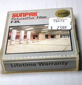 Cf-7137-fdl Sunpak Genuine 52mm Fl-d Glass Lens Filter 52 Mm Fluorescent Fld Fl-day