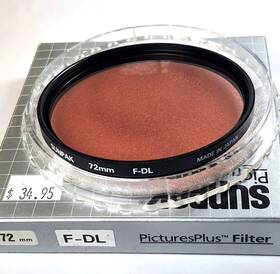 Cf-7142-fdl Sunpak Genuine 72mm Fl-d Glass Lens Filter 72 Mm Fluorescent Fld Fl-day Japan