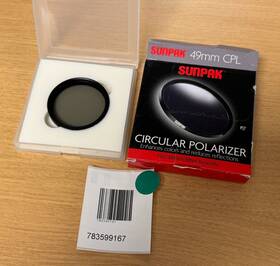 Df-49mm-cp Sunpak Circle 49mm Circular Polarizer Lens Filter Open Box Df-49mm-cp Sunpak Circle 49mm Circular Polarizer Lens Filter Open Box