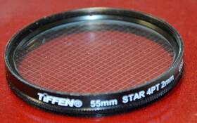 Tiffen 049383031324 55mm 4 Point 2mm Star Glass Filter - Excellent Condition