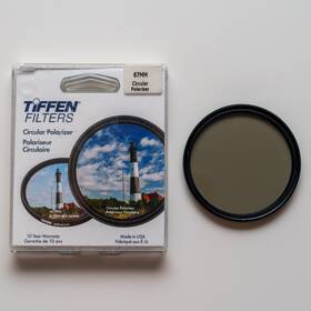 Tiffen 049383047141 67mm Slim Circular Polarizer Filter For Camera Lens