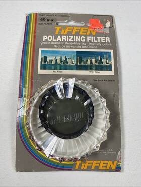 Tiffen 049383056969 49mm Polarizing Filter Made In The Usa Nos - Open Box
