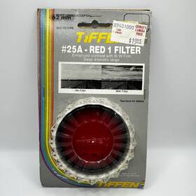Tiffen 049383057911 #25a Red 1 Filter 62mm For Panchromatic B/w Film Nos - New And Sealed