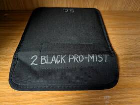 Tiffen 049383079050 6.6x6.6 Inch Black Pro-mist 2 Diffusion Glass Filter - Padded Pouch