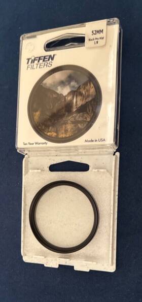 Tiffen 049383153125 New 52mm Black Pro-mist 1/8 Filter Halation Diffusion Tiffen 049383153125 New 52mm Black Pro-mist 1/8 Filter Halation Diffusion