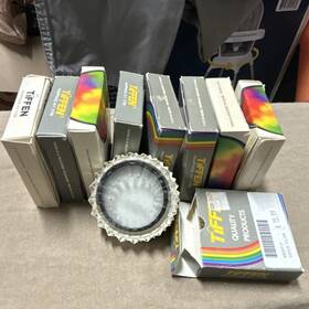080-0179 Tiffen Circular Camera Lens Filters Lot Threaded Screw-in Multiple Boxes