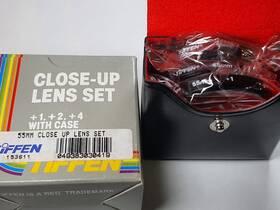 153611 Tiffen Genuine 55mm Close-up Lens Set 1 2 3 Glass Filter Japan 55 Mm E55